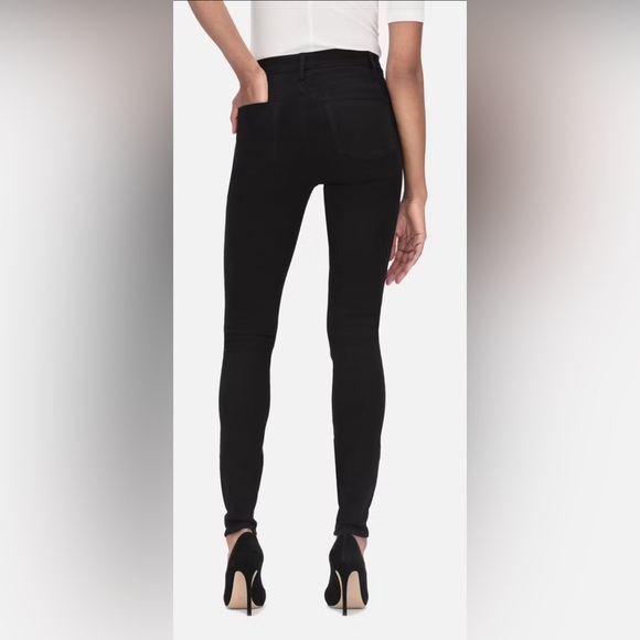 Frame Denim Le Skinny de Jeanne Black 2 - Picture 1 of 16